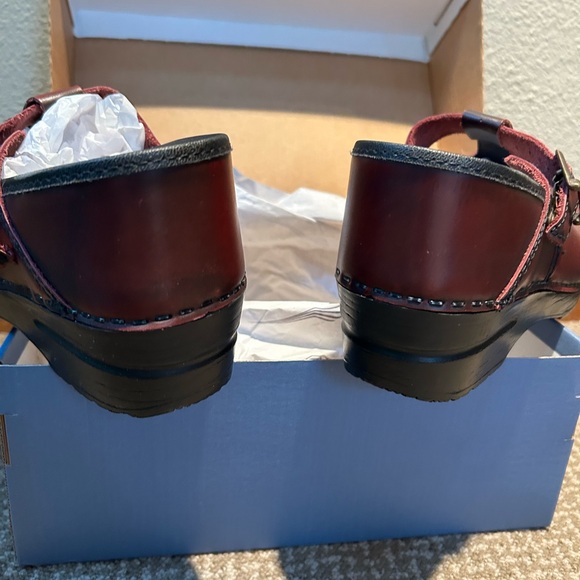 Dansko Tia Cordovan Cabrio 39 Leather Clog Mary Jane style US size 8.5. Vintage. - Picture 4 of 9
